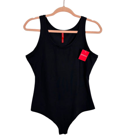 Spanx Classic Black Scoop Neck Tank Bodysuit NWT - Size M