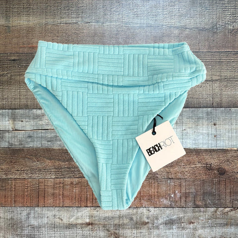 Beach Riot Light Blue Terry Cloth Swim Bottom NWT - Size M (We Have Matching Top!)