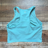 Lululemon Teal Built in Shelf Bra Cropped Tank- Size 12