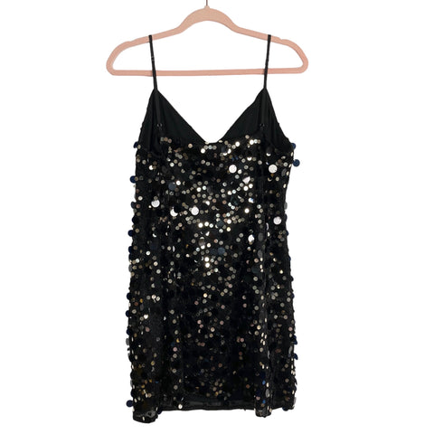 Ramy Brook Black Sequin Mini Dress- Size 14 (sold out online)