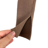 Abercrombie & Fitch Brown Ribbed Knit with Front Slit Maxi Dress- Size S Petite (sold out online)