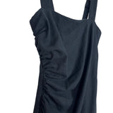 Abercrombie & Fitch Black Side Ruched Dress - Size XS
