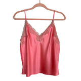 Victoria's Secret Coral Pink Satin and Lace Cami and Shorts Pajamas- Size M (see notes, sold as a set)