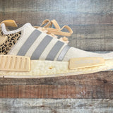 Adidas Boost White Animal Print Sneakers - Size 8.5 (See Notes)