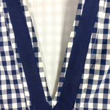 Sail to Sable Navy and White Checkered Dress- Size XXXL (see notes)