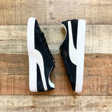 Puma Suede Classic XXI Black Sneakers- Size 7.5 (LIKE NEW)