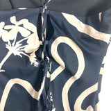 Seven Wonders Black White Floral Back Lace Up Slip Dress- Size S/4 (sold out online)