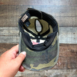 Pony Flow Camo American Flag Distressed Baseball Cap (see notes)
