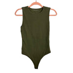 Abercrombie & Fitch Army Green Sleeveless Bodysuit - Size S