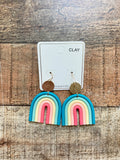 Rainbow Spring Street Clay Earrings (New in Bag)