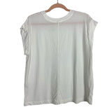 A New Day White Cap Sleeve Top- Size M