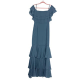 WAYF Blue Ruffle Tiered Dress- Size S (see notes)