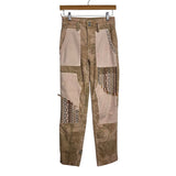 PILCRO (Anthropologie) The Camp Wanderer Patchwork Pants - Size 25 (Sold Out Online, Inseam 27")