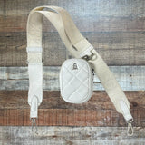 Steve Madden Cream Quilted Crossbody with Smaller Pouch (see notes)