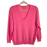 J Crew Pink V-Neck Cashmere Sweater- Size XS
