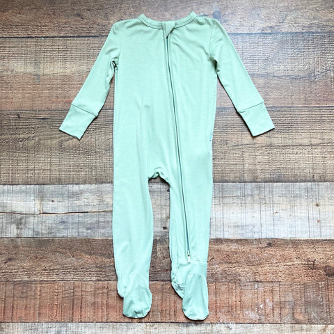 Posh Peanut Sage Zip Up Footie Outfit NWT- Size 9-12M