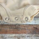 Maxwell Monograms Cream Tigers Onesie- Size 6-12M (see notes)