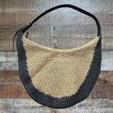 Madewell Paper with Cow Leather Trim Zipper Closure Essential Curve Shoulder Bag (sold out online)