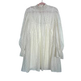 English Factory Cream Swiss Dot Lined Dress- Size XL