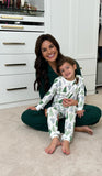 Carter's White/Christmas Tree Waffle Pajama Set - Size 5T