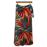 Dress Forum Colorful Palm Print Wrap Skirt NWT- Size S