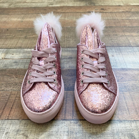 Minna Parikka Pink Glitter Bunny Tail Sneakers- Size 40 (BRAND NEW)