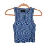 White Fox Heathered Blue Tank Top - Size S