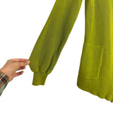 Free People Beach Green Linen/Cotton Ribbed Romper- Size XS