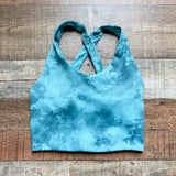 No Brand Green Tie-Dye Back Cutout Sports Bra- Size S