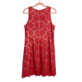 Eliza J Crochet Lace Overlay Gold Lined Dress- Size 10