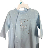 Little Me Baby Blue Star Footie Outfit/Hat NWT - 6M
