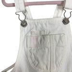 Zara White with Embroidered Fruit Short Denim Overalls- Size 2-3 years (see notes)