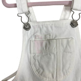 Zara White with Embroidered Fruit Short Denim Overalls- Size 2-3 years (see notes)
