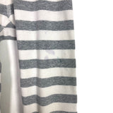 Hanna Andersson White/Gray Striped Big Sister Two Piece Pajamas- Size 4Y (see notes, sold as a set)