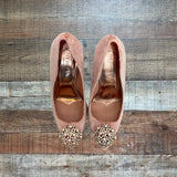 Ted Baker London Pink Velvet Pearl Stiletto Heels- Size 39 (see notes)
