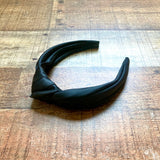 No Brand Black Satin Top Knot Headband (see notes)
