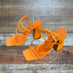 Liliana Orange Owning This Moment Heels - Size 8 (In Great Condition)