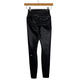 Alo Black Airlift High-Waist Glimmer Houndstooth Leggings - Size XS (Inseam 28.5")