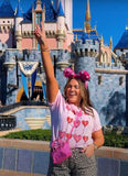 Comfort Colors Pink Heart Balloon Best Day Ever T-Shirt- Size L