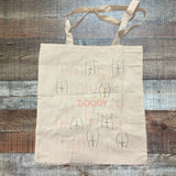 BOODY Cream Printed Tote Bag