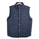 Mossimo Blue Button Up Vest - Size Men's L