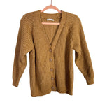 Staccato Camel Button Cardigan Sweater- Size S