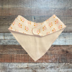 Baby Kiss Pink/Gold Heart Crown Bandana Bib