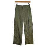 Abercrombie & Fitch Olive Cargo Pants- Size 25/0 Short (Inseam 27.5”)