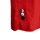 Theory Red Front Pocket Blazer- Size 0 (see notes)