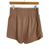 No Brand Tan Elastic Waistband Shorts - Size M