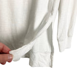 Abercrombie & Fitch White Oversized Long Sleeve Tee- Size M (sold out online)