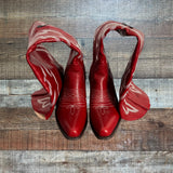 No Brand Red Knee High Cowboy Boots - Size ~10 (see notes)