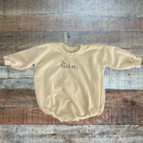 Maxwell Monograms Cream Liam Sweatshirt Bubble- Size 12-18M (see notes)