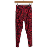 Onzie Red and Black Animal Print High Rise Leggings- Size S/M (sold out online, Inseam 24”)